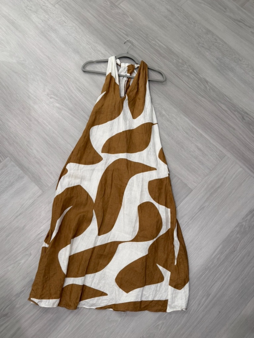 Banana Republic Animal Print Halter Maxi Dress - Linen - XS - Picture 3 of 3